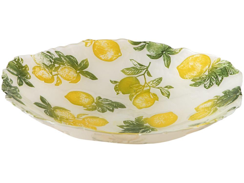 Centro de Mesa de Vidro Redondo Nell Limão - 1