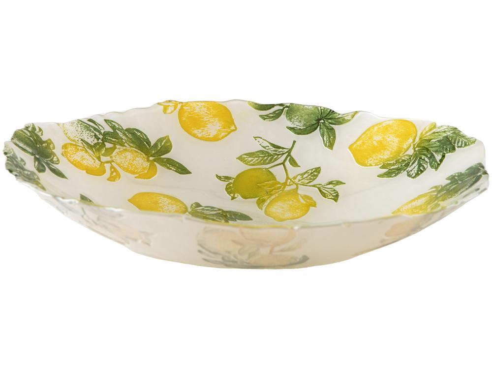 Centro de Mesa de Vidro Redondo Nell Limão - 3