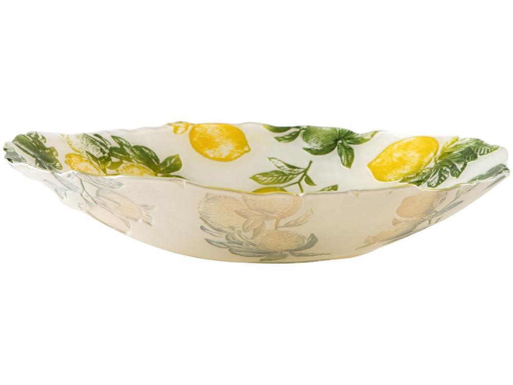 Centro de Mesa de Vidro Redondo Nell Limão - 4