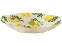 Centro de Mesa de Vidro Redondo Nell Limão - 3