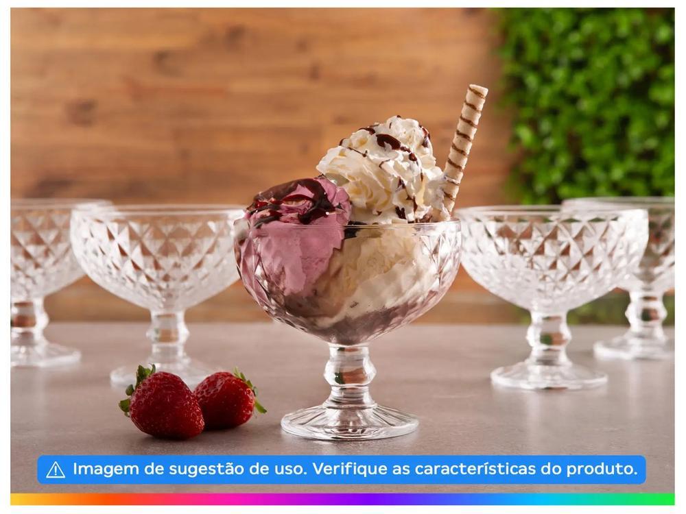 Jogo de Taças  de Sobremesa de Vidro 380ml 6 Peças Haus Concept Bico de Jaca - 3