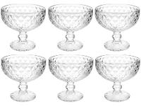 Jogo de Taças  de Sobremesa de Vidro 380ml 6 Peças Haus Concept Bico de Jaca - 11