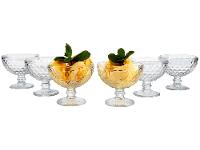 Jogo de Taças  de Sobremesa de Vidro 380ml 6 Peças Haus Concept Bico de Jaca - 1