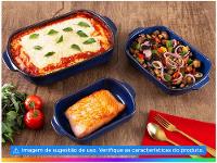 Conjunto de Refratários de Cerâmica Haus Concept Sauté 3 Peças - 12