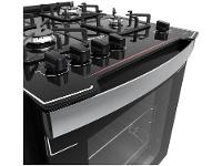 Fogão 4 Bocas de Embutir Dako Preto Mesa de Vidro Diplomata - 16