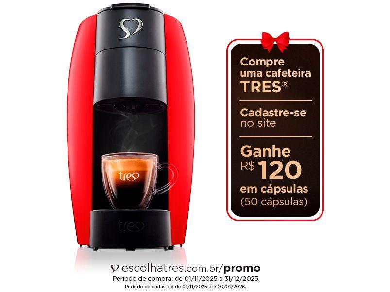 Cafeteira Espresso Tres Lov Vermelha - 3
