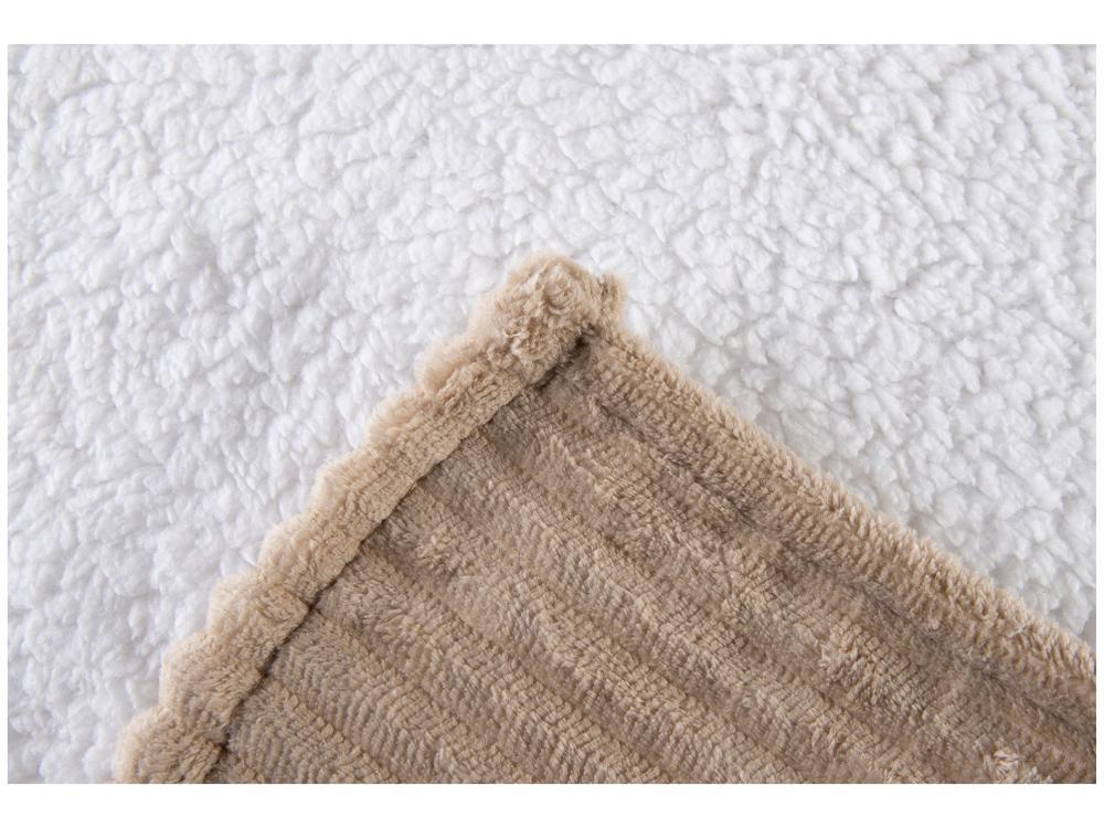 Cobertor Queen Jolitex Poliéster Dyuri Bege - 6