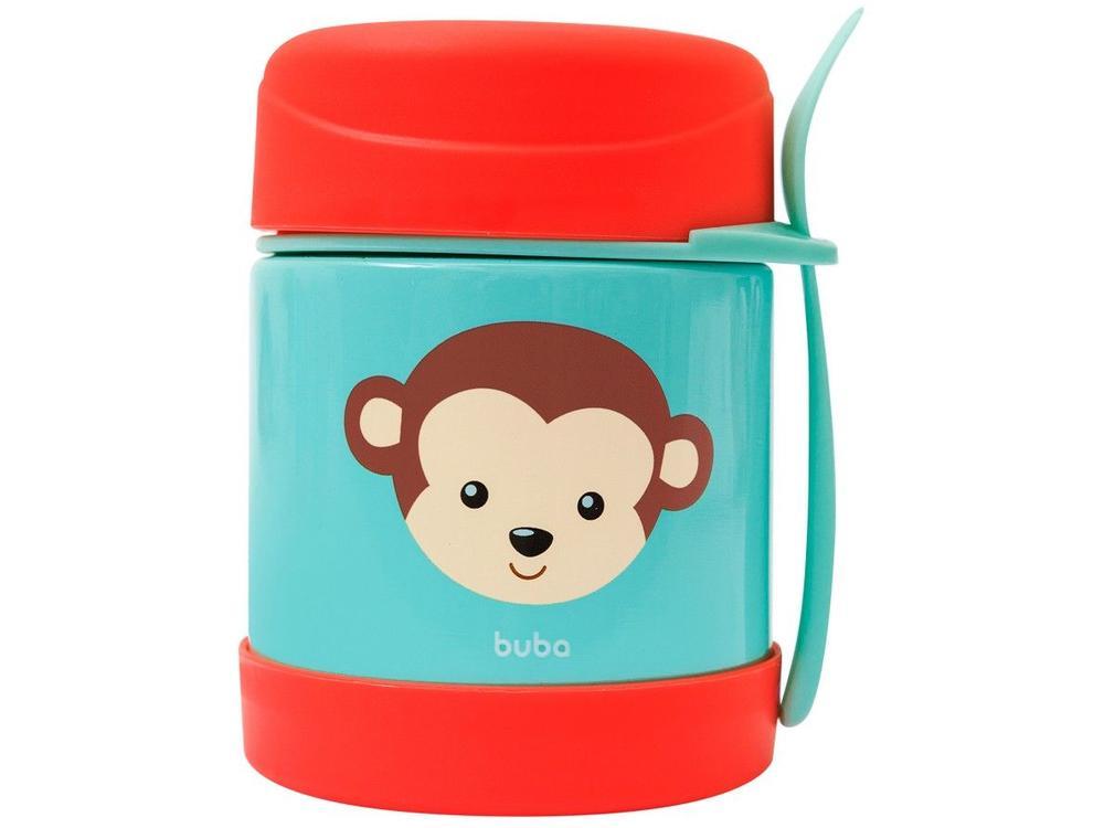 Pote Térmico Infantil Buba Animal Fun Macaco 320ml com Colher - 1