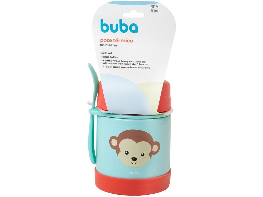 Pote Térmico Infantil Buba Animal Fun Macaco 320ml com Colher - 8