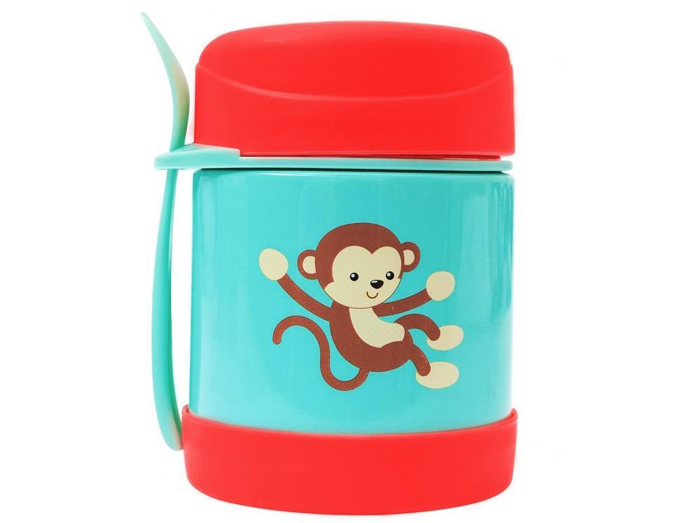 Pote Térmico Infantil Buba Animal Fun Macaco 320ml com Colher - 3