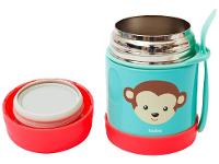Pote Térmico Infantil Buba Animal Fun Macaco 320ml com Colher
