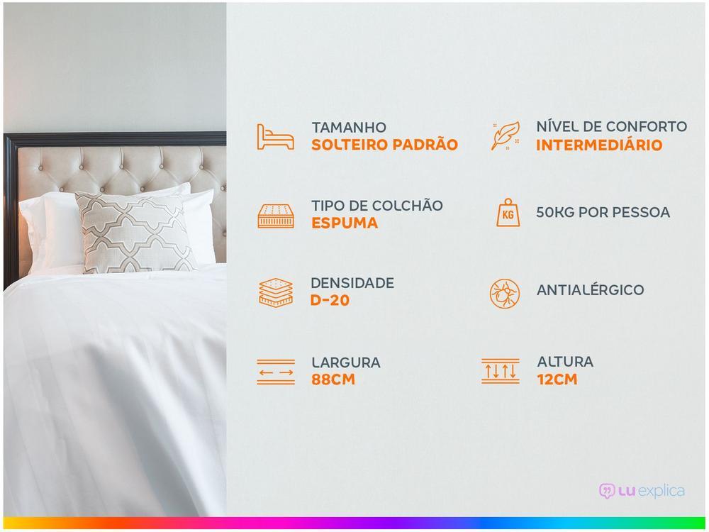 Colchão Solteiro Gazin de Espuma D20 12x88x188cm - 6