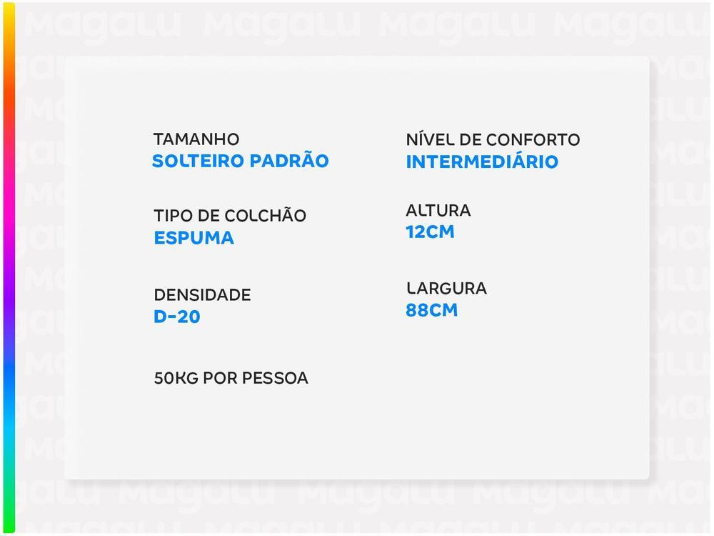 Colchão Solteiro Gazin de Espuma D20 12x88x188cm - 3