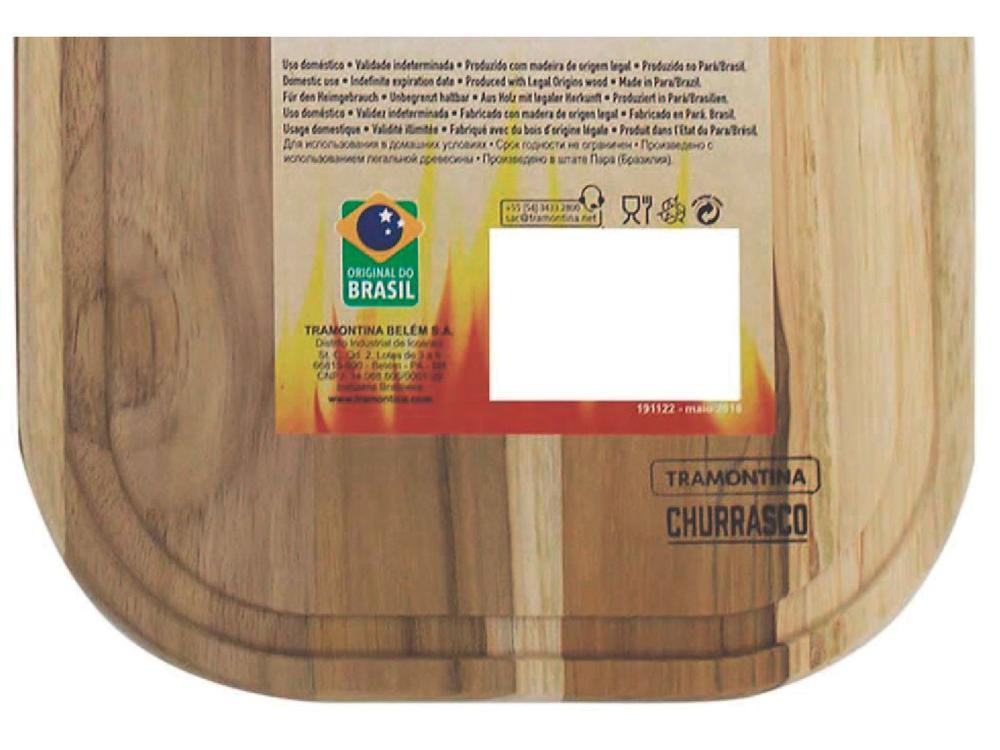Tábua para Churrasco de Madeira Retangular 13236052 Tramontina 40x23cm - 9