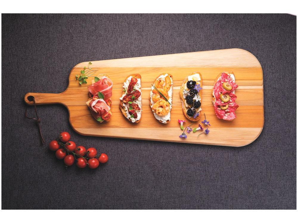 Tábua de Corte de Madeira Retangular Tramontina Provence 65x27cm - 2