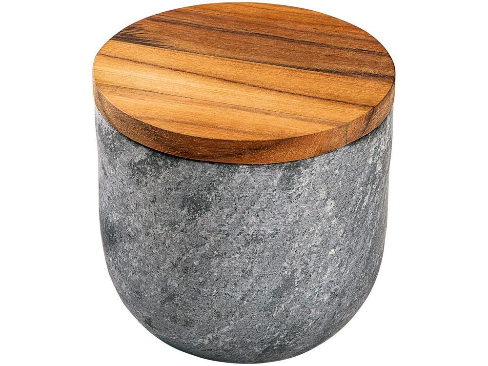 Saleiro de Pedra Sabão e Madeira de Mesa Tramontina Organic - 1