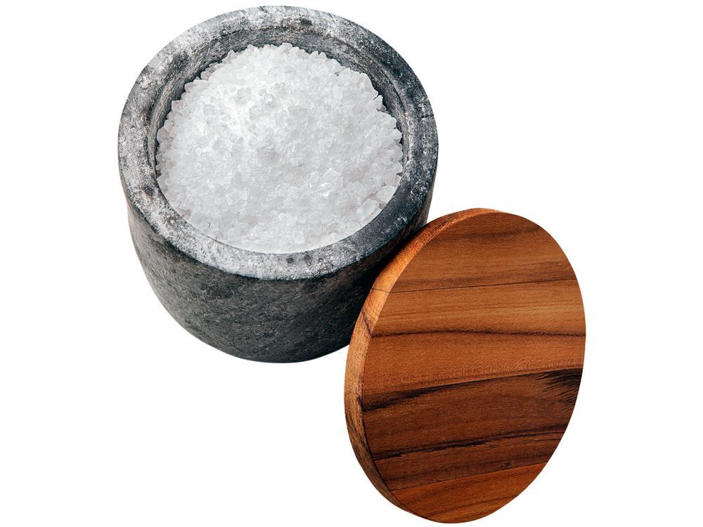 Saleiro de Pedra Sabão e Madeira de Mesa Tramontina Organic - 3