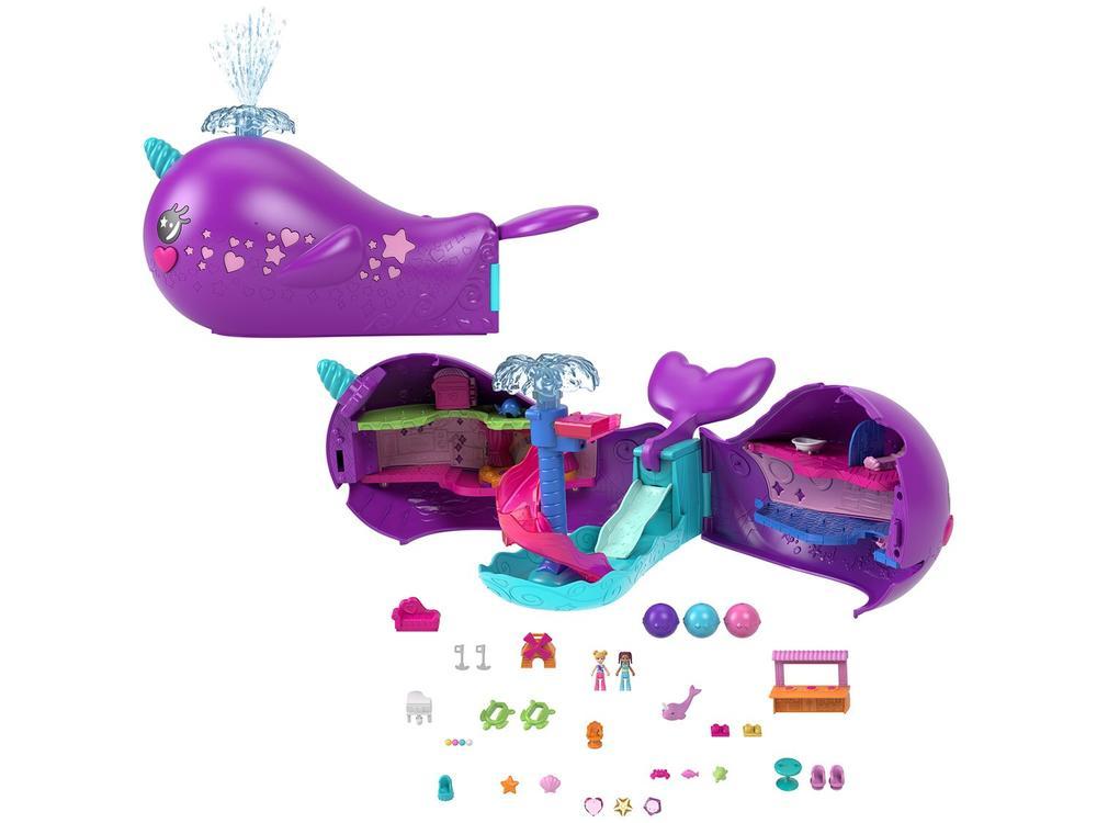 Playset Polly Pocket Barco Narval Baía Mágica - 1