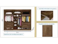 Guarda-roupa Casal 6 Portas 6 Gavetas Móveis Europa Ripado Potente - 8