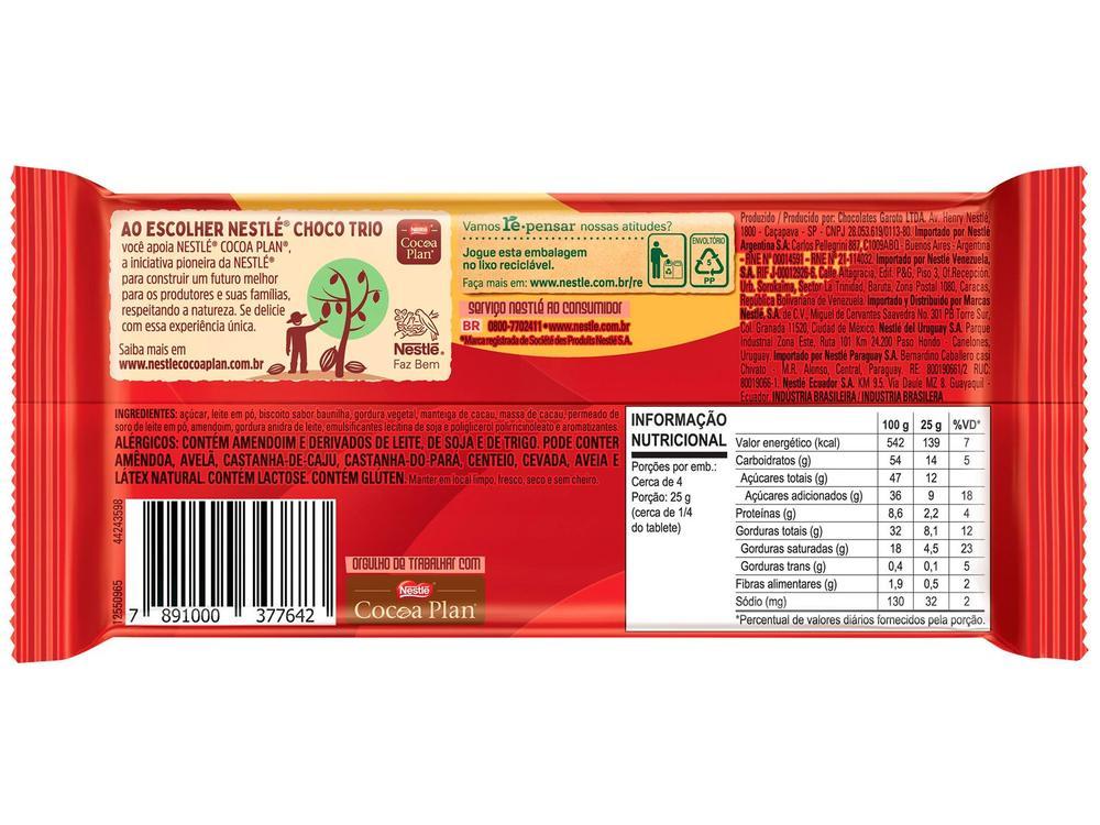 Barra de Chocolate Choco Trio 90g Nestlé - 3