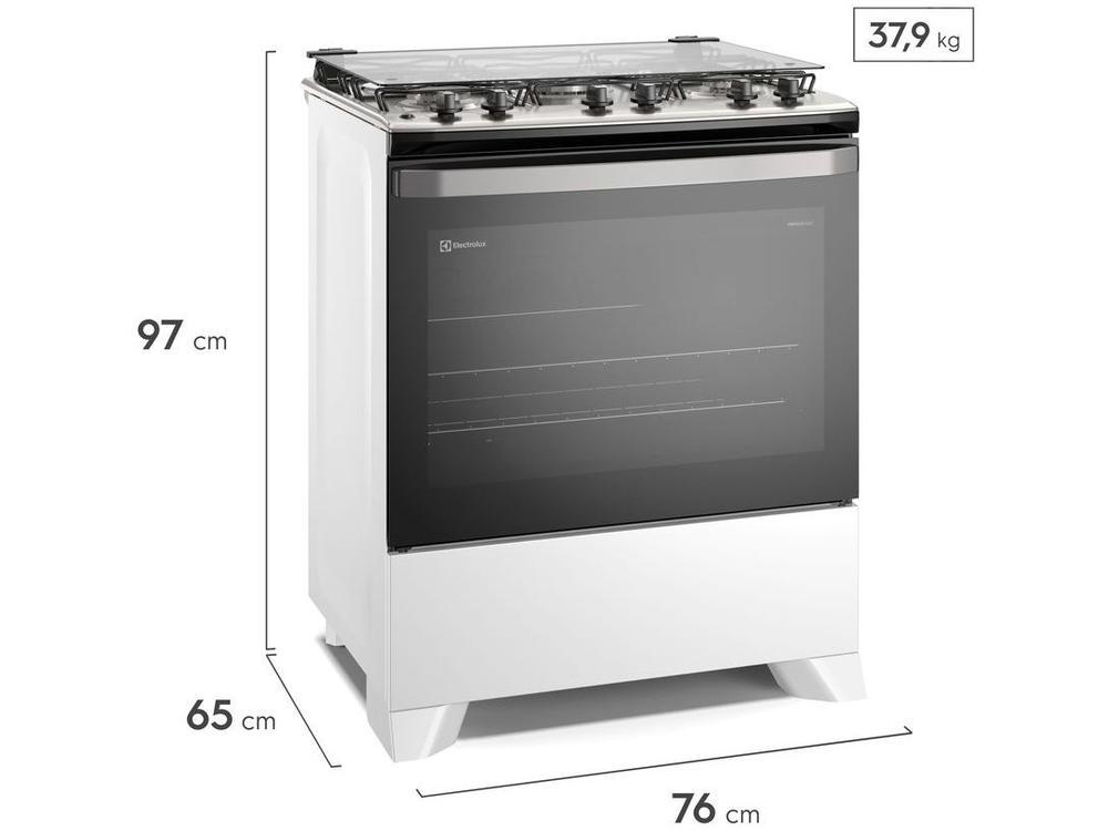 Fogão 5 Bocas Electrolux Branco Efficient PerfectCook FE5IB - 11