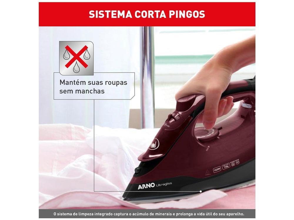 Ferro a Vapor Arno Ultragliss com Base Durilium Airglide FMV - 4