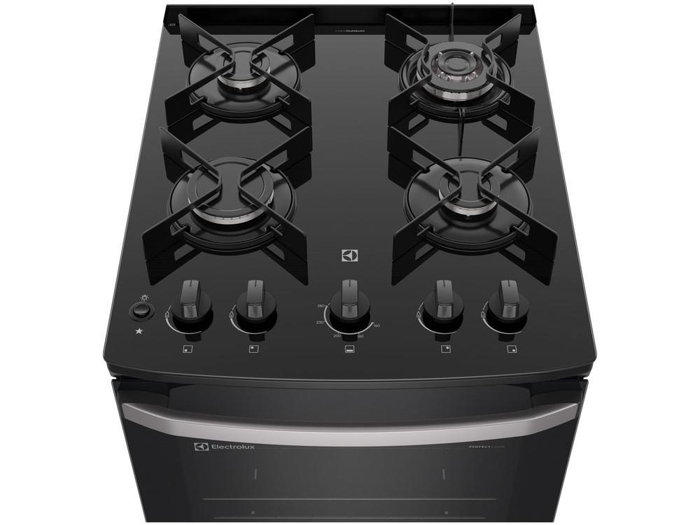 Fogão 4 Bocas Electrolux Prata Mesa de Vidro Efficient com PerfectCook FE4GS - 6