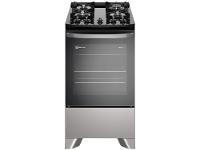Fogão 4 Bocas Electrolux Prata Mesa de Vidro Efficient com PerfectCook FE4GS - 1