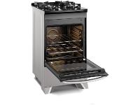 Fogão 4 Bocas Electrolux Prata Mesa de Vidro Efficient com PerfectCook FE4GS - 5