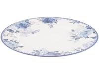 Aparelho de Jantar 12 Peças Alleanza Cerâmica Branco e Azul Redondo Antique - 7