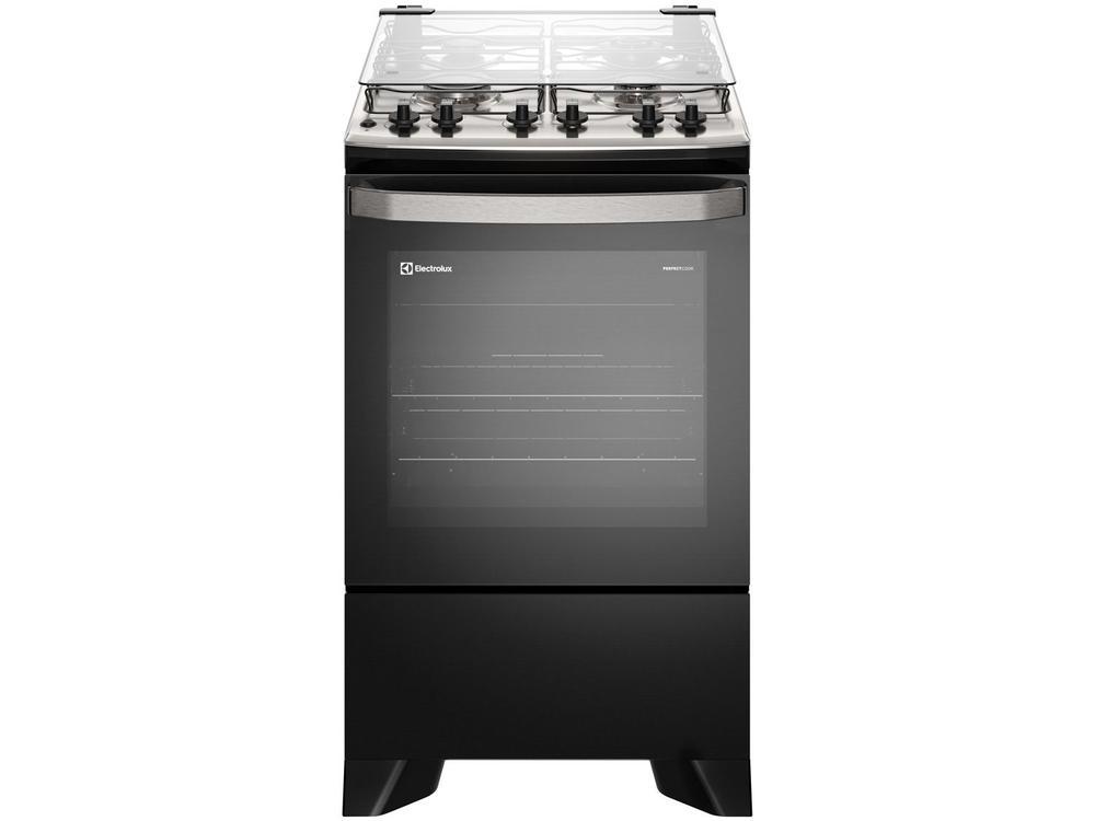 Fogão 4 Bocas Electrolux Preto com Timer VaporBake FE4TP - 10