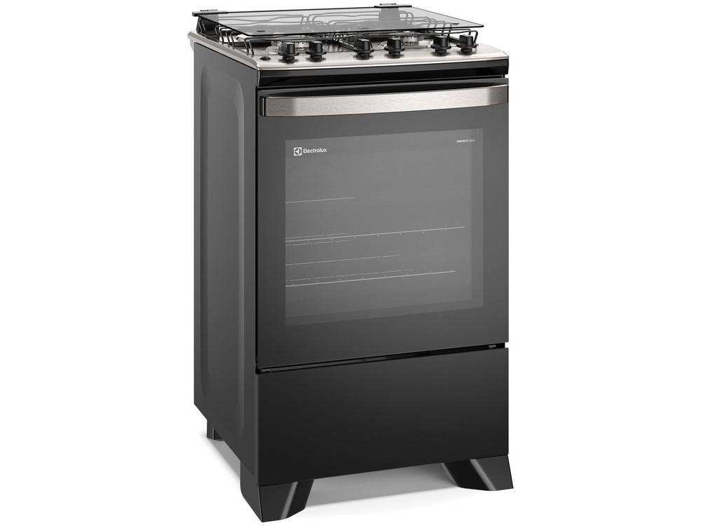 Fogão 4 Bocas Electrolux Preto com Timer VaporBake FE4TP - 11