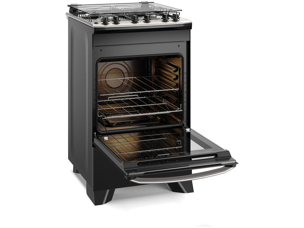 Fogão 4 Bocas Electrolux Preto com Timer VaporBake FE4TP - 12