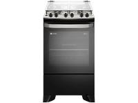 Fogão 4 Bocas Electrolux Preto com Timer VaporBake FE4TP - 1