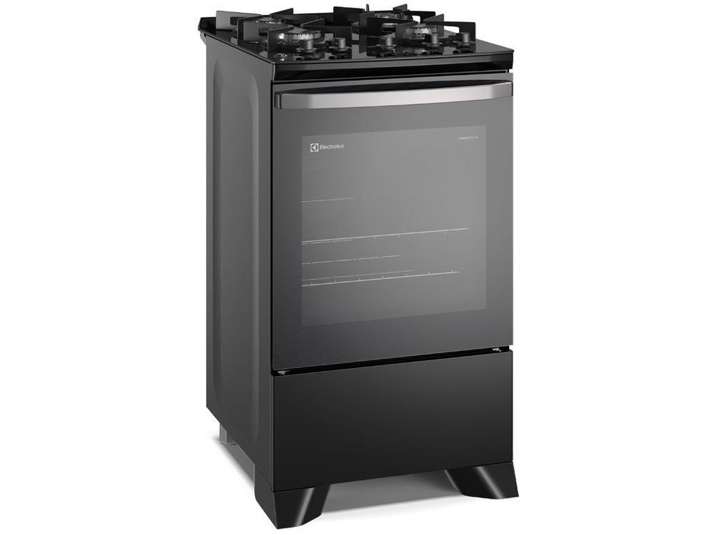 Fogão 4 Bocas Electrolux Preto Mesa de Vidro Efficient PerfectCook FE4GP - 4