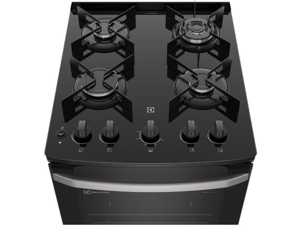 Fogão 4 Bocas Electrolux Preto Mesa de Vidro Efficient PerfectCook FE4GP - 6