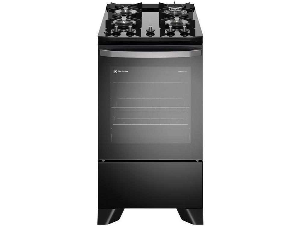 Fogão 4 Bocas Electrolux Preto Mesa de Vidro Efficient PerfectCook FE4GP - 1