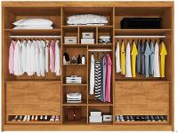 Guarda-roupa Casal 6 Portas 6 Gavetas Móveis Europa Ripado Potente - 5