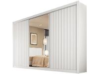 Guarda-roupa Casal com Espelho 3 Portas de Correr - 7