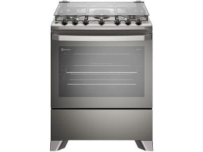 Fogão 5 Bocas Electrolux Prata VaporBake FE5TC