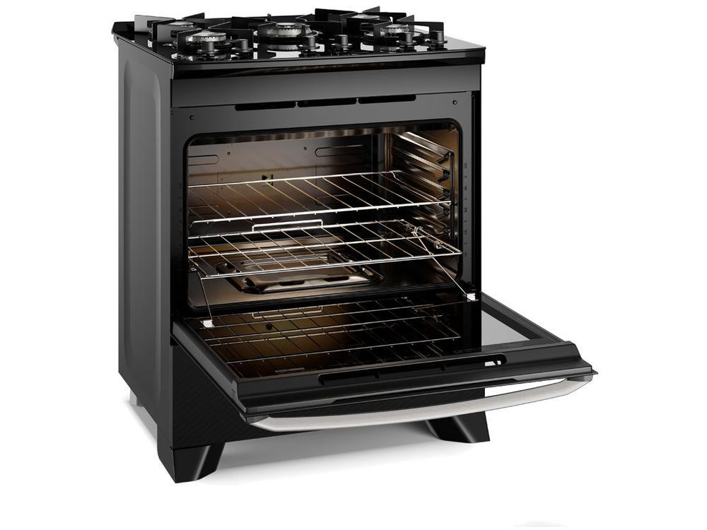 Fogão 5 Bocas Electrolux Preto Mesa de Vidro VaporBake FE5GP - 12