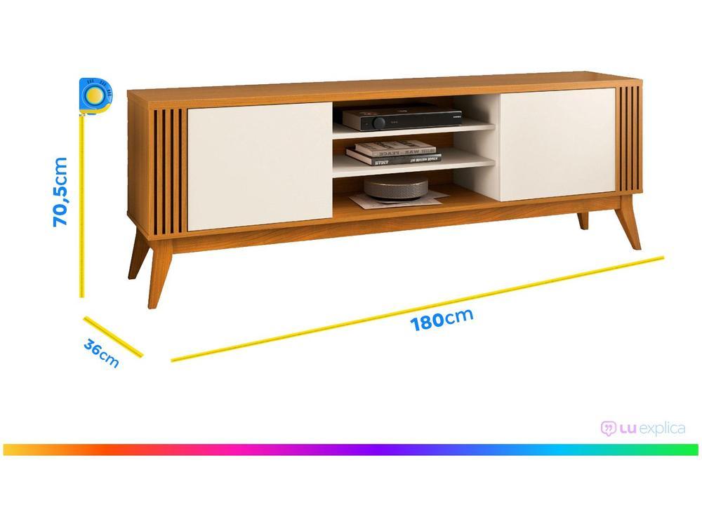 Rack para TV até 60” Bancada 2 Portas EDN Móveis - 4