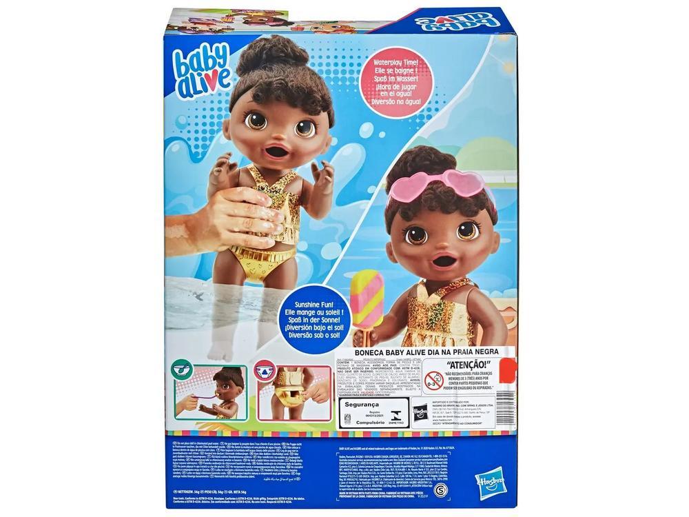 Boneca Baby Alive Dia na Praia Negra - 7