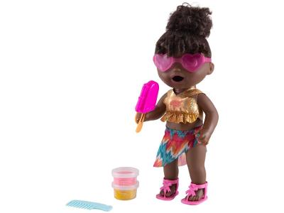 Boneca Baby Alive Dia na Praia Negra