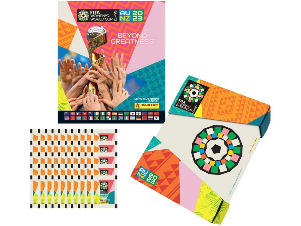 Álbum de Figurinhas Capa Dura Prata Copa do Mundo Feminina 2023 com 50 Envelopes de Figurinhas Panini - 1