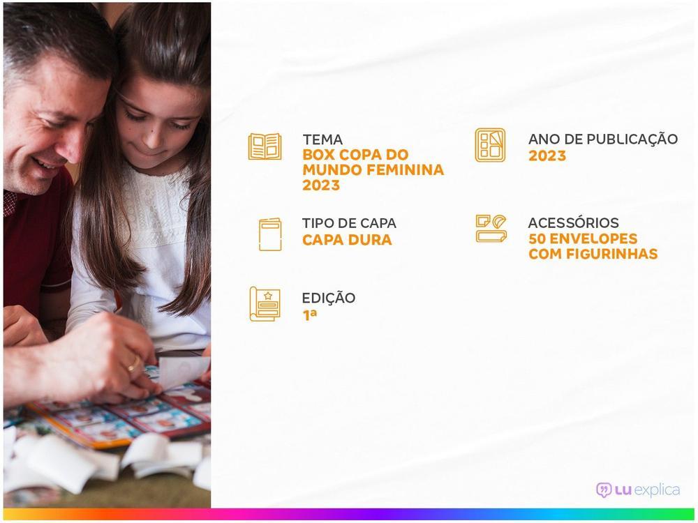 Álbum de Figurinhas Capa Dura Prata Copa do Mundo Feminina 2023 com 50 Envelopes de Figurinhas Panini - 2