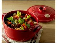 Caçarola Emile Henry de Cerâmica com Tampa 22cm 2,5L Vermelha - 2