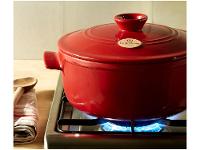 Caçarola Emile Henry de Cerâmica com Tampa 22cm 2,5L Vermelha - 3