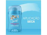 Desodorante Antitranspirante Secret em Barra Proteção de Algodão 45g - 9