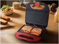 Sanduicheira Grill Amvox Vermelho 750W Lar - 3